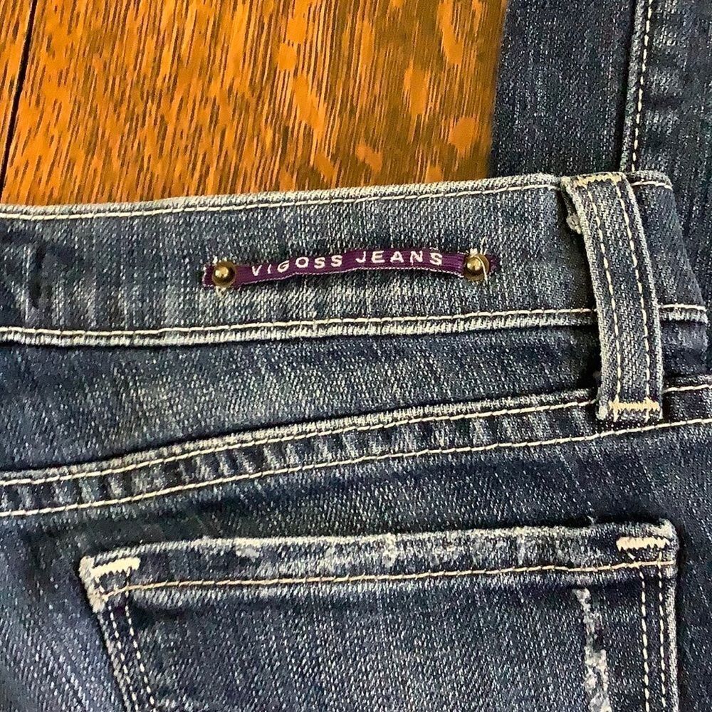 Vigoss Medium Wash Distressed Bootcut Jeans - Picture 11 of 16